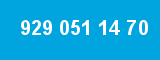 929 051 14 70 929 051 14 70